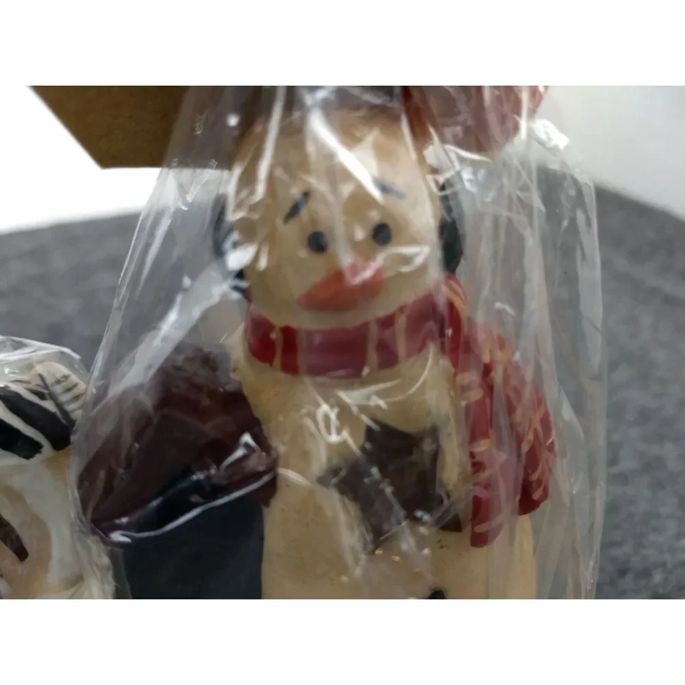 Snowman Christmas‎ Holiday Candles Handmade Lot of 2 Salem Collection NEW SEALED
